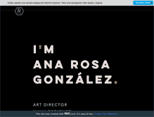 Tablet Screenshot of anarosagonzalez.com